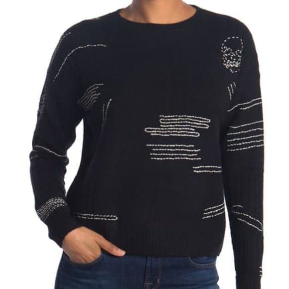 Skull Cashmere Sweaters - Skull Cashmere | Parket Cable Stitch Crew Sweater